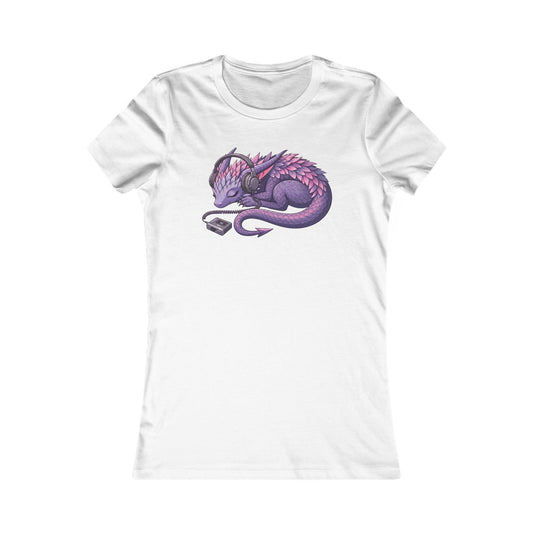 Women's Tee — Sleeping Purple Dragon Graphic Shirt