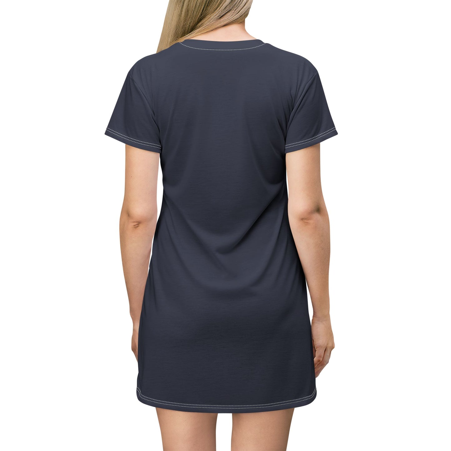 Retro Cassette 'Me' Graphic T-Shirt Dress — Fun Vintage Music AOP Dress