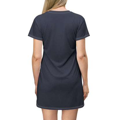 Retro Cassette 'Me' Graphic T-Shirt Dress — Fun Vintage Music AOP Dress
