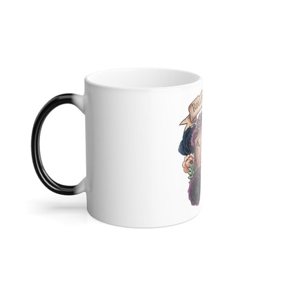 Color-Changing Mug — "Roll for Caffeine" D20 Coffee Mug