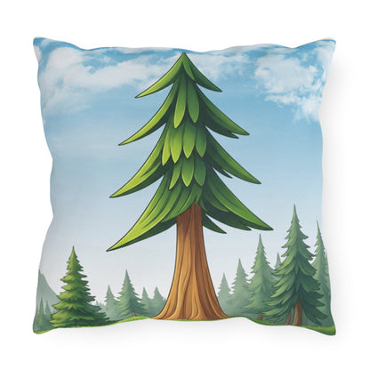Pine Forest Outdoor Pillow