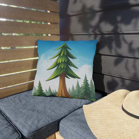 Pine Forest Outdoor Pillow